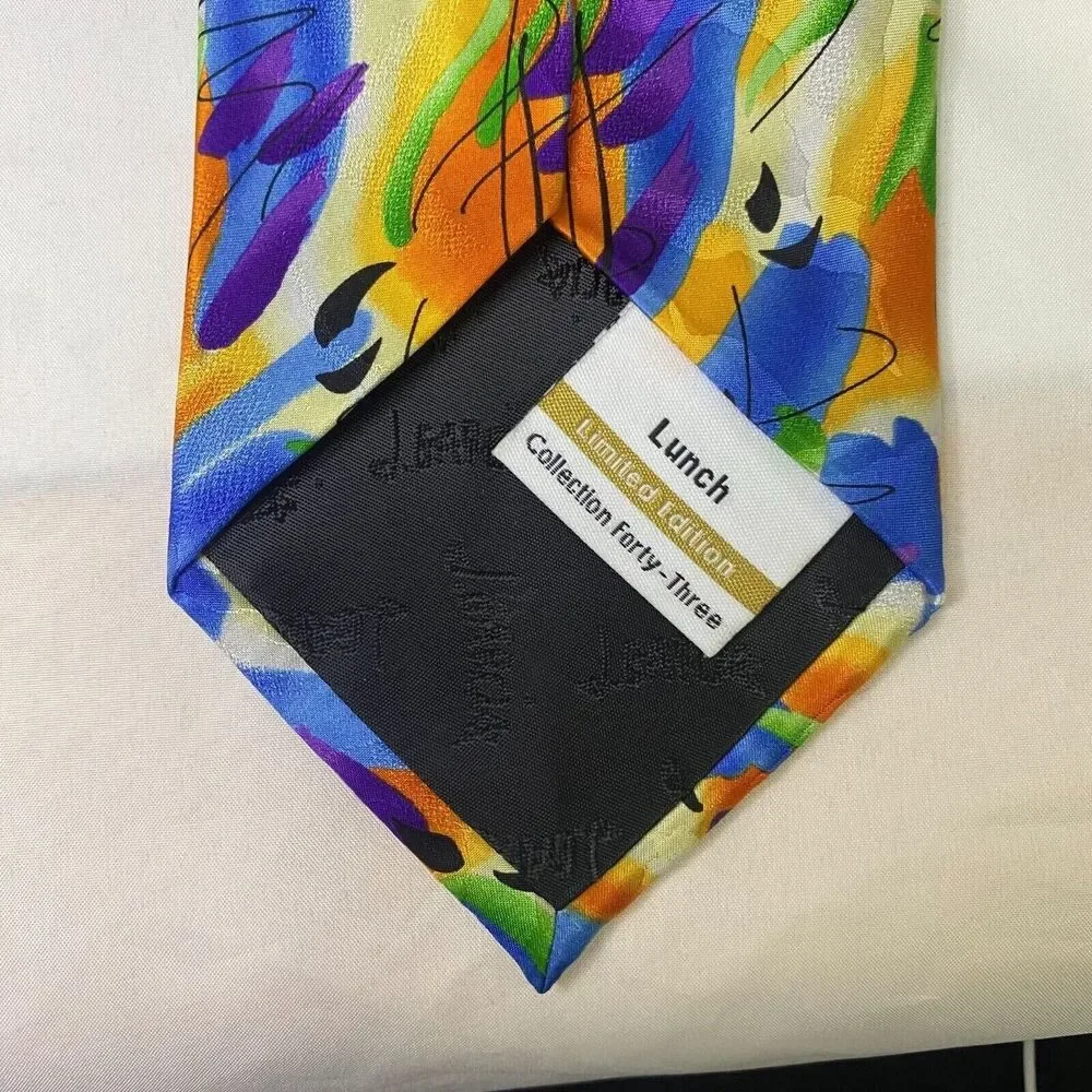 #6628 J Garcia Multicolored Mens Necktie, Tie